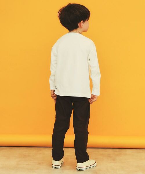 THE SHOP TK / ザ ショップ ティーケー Tシャツ | 【110-160/洗濯機OK】切り替え長袖Tシャツ | 詳細10