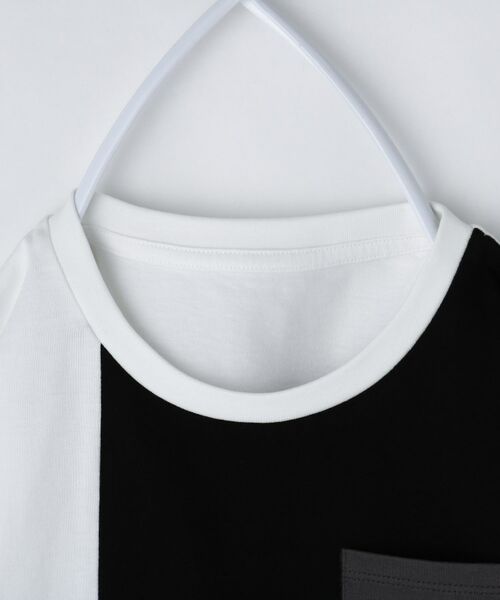 THE SHOP TK / ザ ショップ ティーケー Tシャツ | 【110-160/洗濯機OK】切り替え長袖Tシャツ | 詳細13