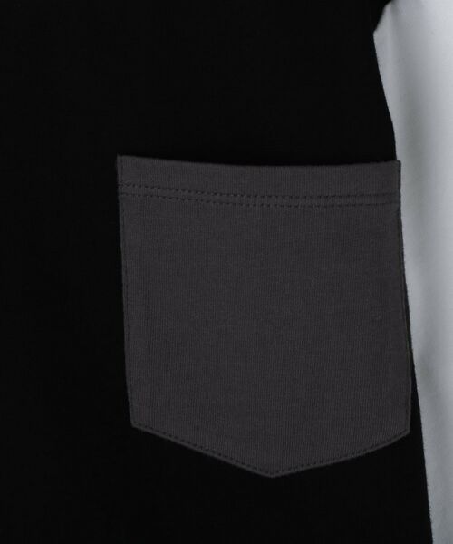 THE SHOP TK / ザ ショップ ティーケー Tシャツ | 【110-160/洗濯機OK】切り替え長袖Tシャツ | 詳細14