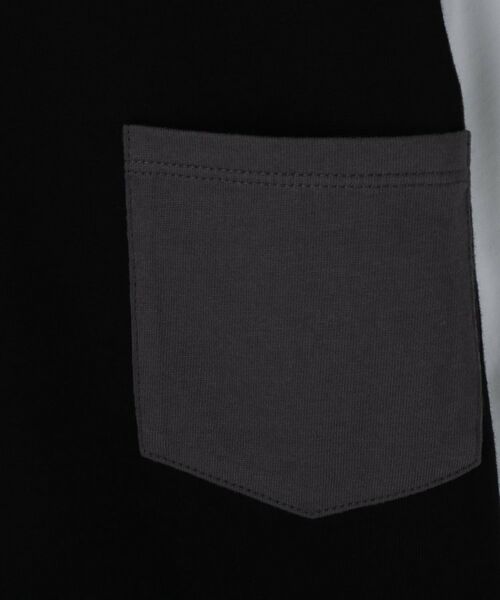 THE SHOP TK / ザ ショップ ティーケー Tシャツ | 【110-160/洗濯機OK】切り替え長袖Tシャツ | 詳細17