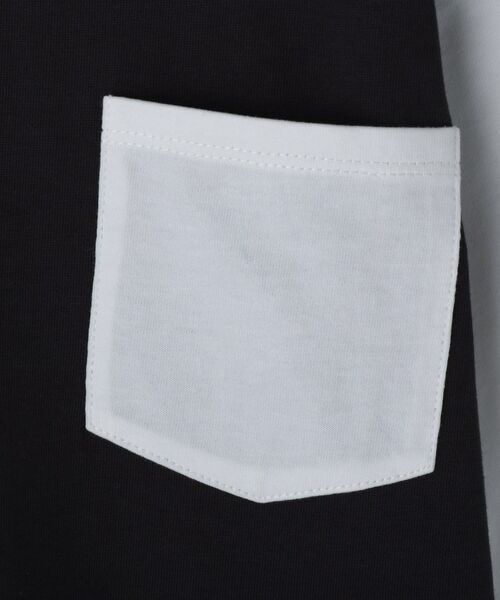 THE SHOP TK / ザ ショップ ティーケー Tシャツ | 【110-160/洗濯機OK】切り替え長袖Tシャツ | 詳細18