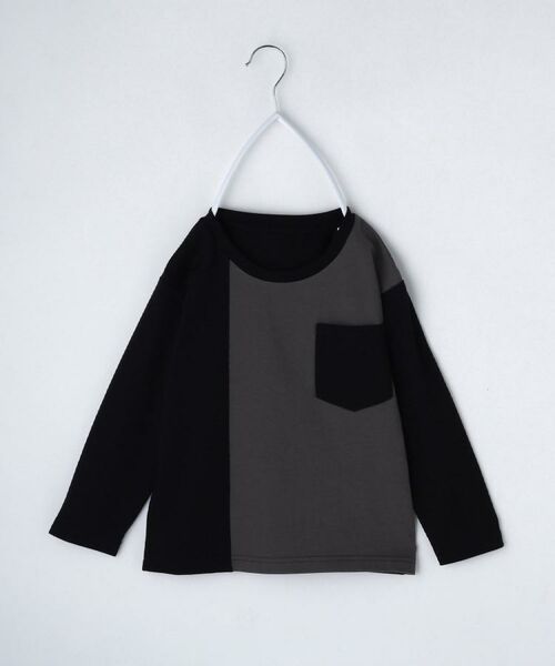 THE SHOP TK / ザ ショップ ティーケー Tシャツ | 【110-160/洗濯機OK】切り替え長袖Tシャツ | 詳細19