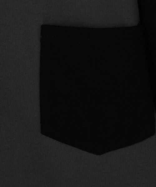 THE SHOP TK / ザ ショップ ティーケー Tシャツ | 【110-160/洗濯機OK】切り替え長袖Tシャツ | 詳細20