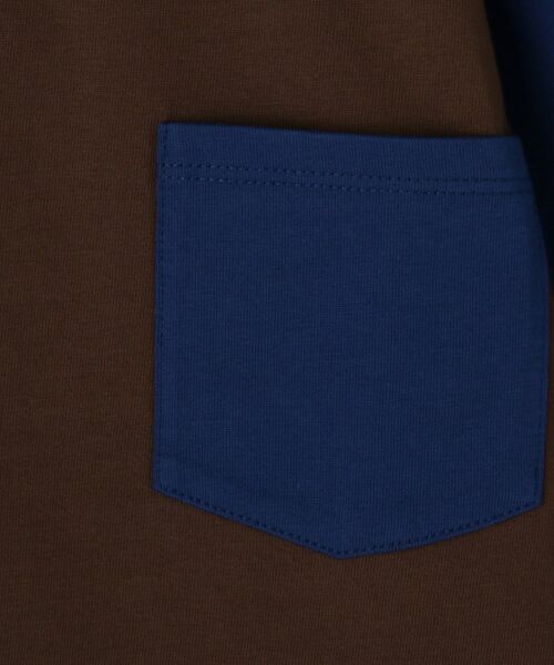 THE SHOP TK / ザ ショップ ティーケー Tシャツ | 【110-160/洗濯機OK】切り替え長袖Tシャツ | 詳細21