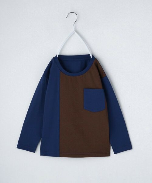 THE SHOP TK/ザ ショップ ティーケー 【110-160/洗濯機OK】切り替え長袖Tシャツ ブルー(592) 11(110cm) THE SHOP TK/ザ ショップ ティーケー 【110-160/洗濯機OK】切り替え長袖Tシャツ ブルー(592) 11(110cm)