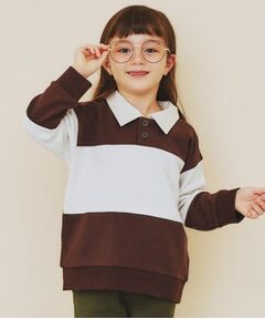 THE SHOP TK / ザ ショップ ティーケー カットソー | 【110-160】バイカラーラガー裏毛プルオーバー