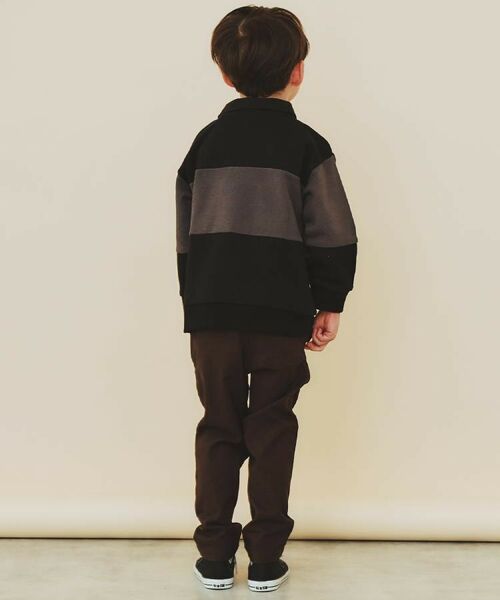 THE SHOP TK / ザ ショップ ティーケー カットソー | 【110-160】バイカラーラガー裏毛プルオーバー | 詳細10