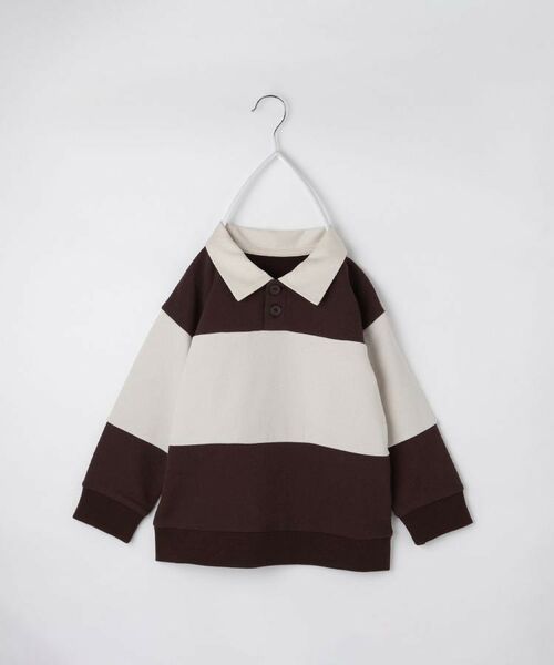 THE SHOP TK / ザ ショップ ティーケー カットソー | 【110-160】バイカラーラガー裏毛プルオーバー | 詳細16