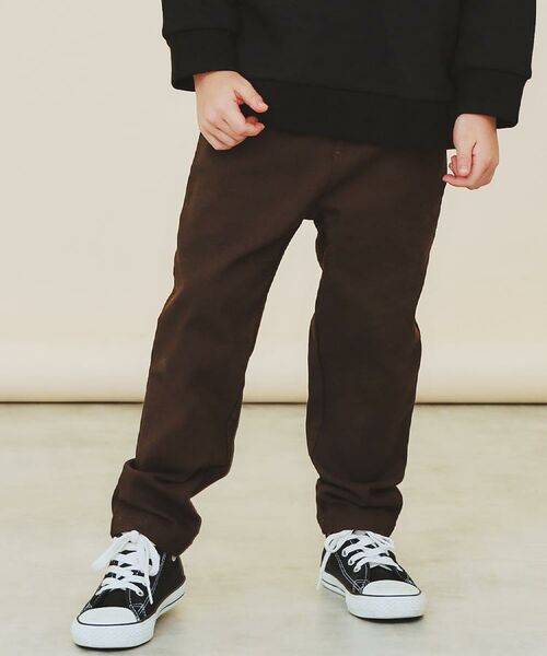 THE SHOP TK / ザ ショップ ティーケー パンツ | 【110－160/裏起毛】あったかのびーるストレートパンツ/洗濯機OK | 詳細10