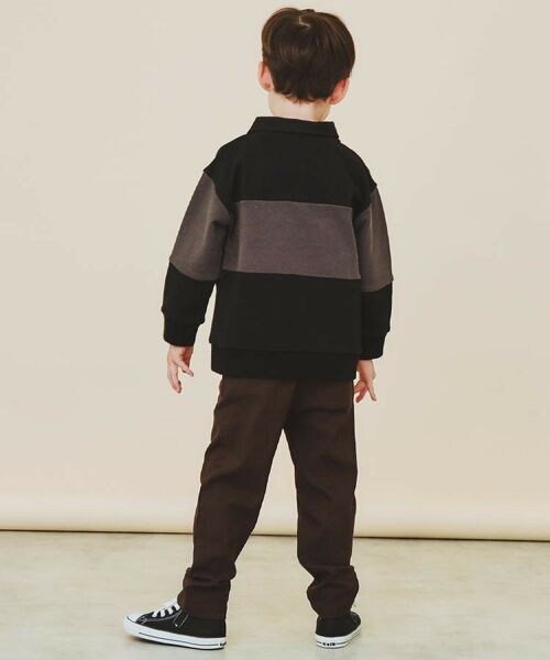 THE SHOP TK / ザ ショップ ティーケー パンツ | 【110－160/裏起毛】あったかのびーるストレートパンツ/洗濯機OK | 詳細13