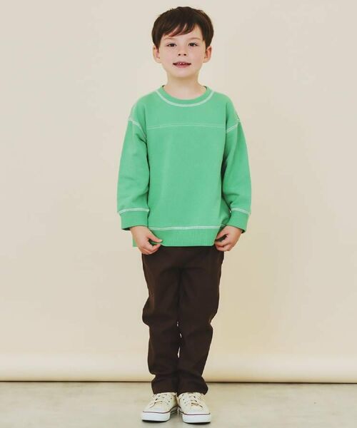 THE SHOP TK / ザ ショップ ティーケー パンツ | 【110－160/裏起毛】あったかのびーるストレートパンツ/洗濯機OK | 詳細15