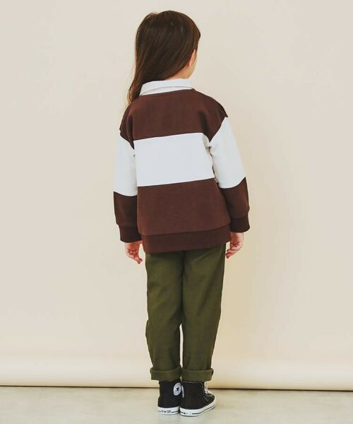 THE SHOP TK / ザ ショップ ティーケー パンツ | 【110－160/裏起毛】あったかのびーるストレートパンツ/洗濯機OK | 詳細4