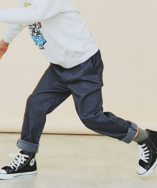 THE SHOP TK / ザ ショップ ティーケー パンツ | 【110－160/裏起毛】あったかのびーるストレートパンツ/洗濯機OK | 詳細6