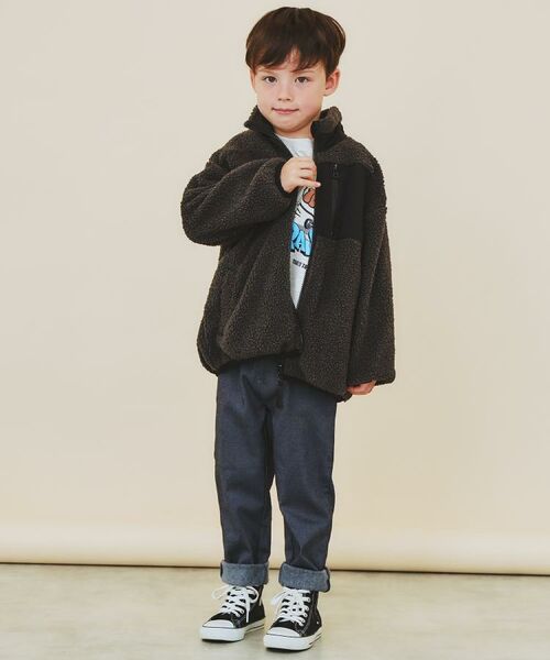 THE SHOP TK / ザ ショップ ティーケー パンツ | 【110－160/裏起毛】あったかのびーるストレートパンツ/洗濯機OK | 詳細7