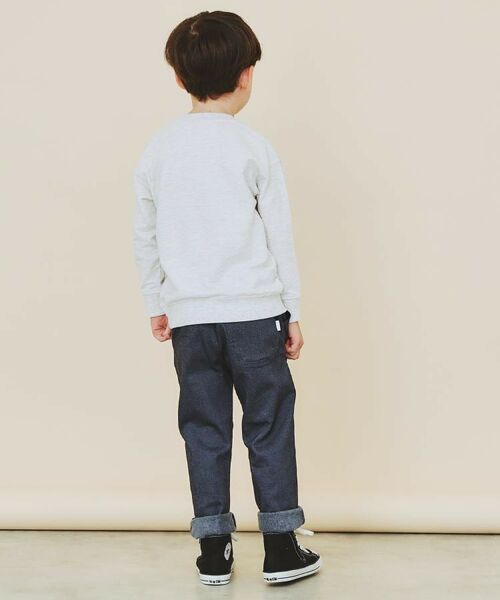 THE SHOP TK / ザ ショップ ティーケー パンツ | 【110－160/裏起毛】あったかのびーるストレートパンツ/洗濯機OK | 詳細9