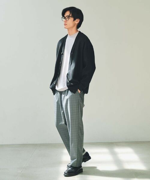 THE SHOP TK / ザ ショップ ティーケー カーディガン・ボレロ | 【季節の変わり目に活躍】ニットカーディガン 選べる2デザイン(柄&無地)/洗濯機OK | 詳細4