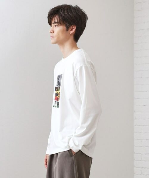 THE SHOP TK / ザ ショップ ティーケー Tシャツ | フォトグラフプリント長袖Tシャツ【洗濯機OK】 | 詳細10