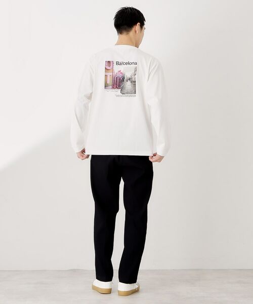 THE SHOP TK / ザ ショップ ティーケー Tシャツ | フォトグラフプリント長袖Tシャツ【洗濯機OK】 | 詳細16