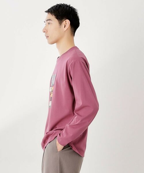 THE SHOP TK / ザ ショップ ティーケー Tシャツ | フォトグラフプリント長袖Tシャツ【洗濯機OK】 | 詳細18