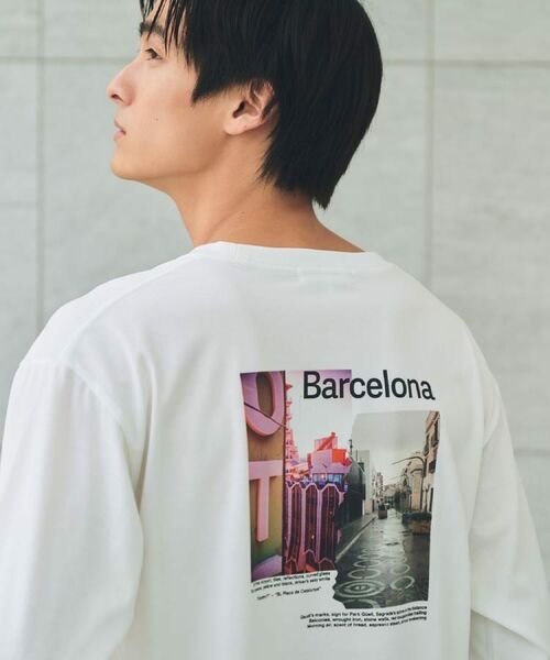 THE SHOP TK / ザ ショップ ティーケー Tシャツ | フォトグラフプリント長袖Tシャツ【洗濯機OK】 | 詳細2