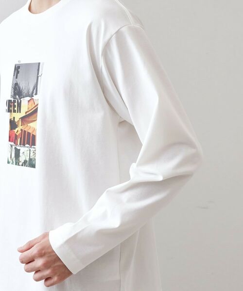THE SHOP TK / ザ ショップ ティーケー Tシャツ | フォトグラフプリント長袖Tシャツ【洗濯機OK】 | 詳細27