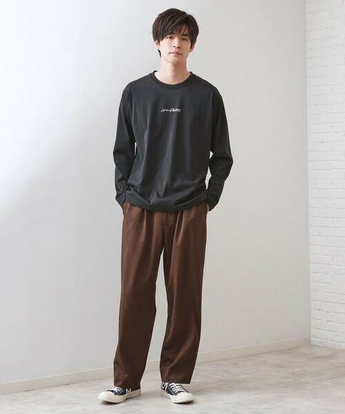 THE SHOP TK / ザ ショップ ティーケー Tシャツ | フォトグラフプリント長袖Tシャツ【洗濯機OK】 | 詳細8