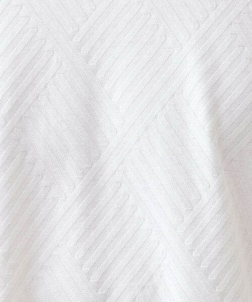 THE SHOP TK / ザ ショップ ティーケー カットソー | リンクスジャカード長袖Tシャツ【サスティナブル素材使用/洗濯機OK】 | 詳細4