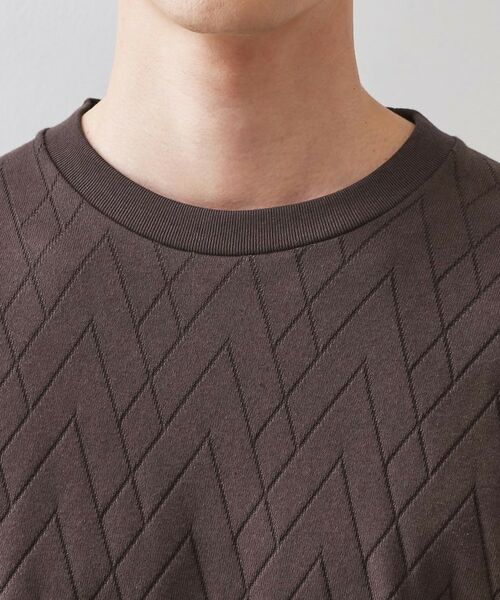 THE SHOP TK / ザ ショップ ティーケー カットソー | リンクスジオメトリック長袖Tシャツ【サスティナブル素材使用/洗濯機OK】 | 詳細16