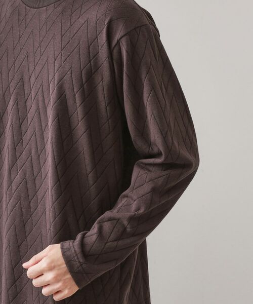 THE SHOP TK / ザ ショップ ティーケー カットソー | リンクスジオメトリック長袖Tシャツ【サスティナブル素材使用/洗濯機OK】 | 詳細17