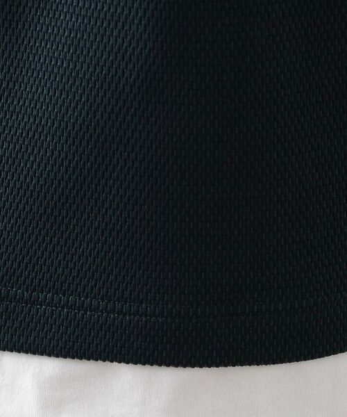 THE SHOP TK / ザ ショップ ティーケー カットソー | 【一枚でコーディネートが完成！】レイヤード風キーネック長袖Tシャツ 洗濯機OK | 詳細4