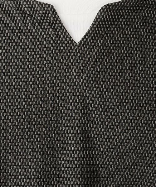 THE SHOP TK / ザ ショップ ティーケー カットソー | 【一枚でコーディネートが完成！】レイヤード風キーネック長袖Tシャツ 洗濯機OK | 詳細8