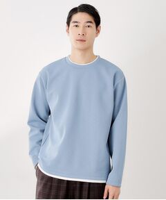 THE SHOP TK / ザ ショップ ティーケー カットソー | 【ラクして決まる！】レイヤード風長袖Tシャツ 洗濯機OK