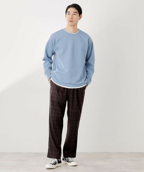 THE SHOP TK / ザ ショップ ティーケー カットソー | 【ラクして決まる！】レイヤード風長袖Tシャツ 洗濯機OK | 詳細11