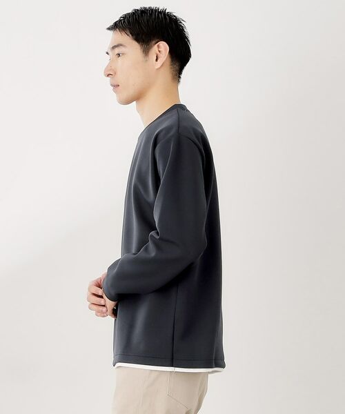 THE SHOP TK / ザ ショップ ティーケー カットソー | 【ラクして決まる！】レイヤード風長袖Tシャツ 洗濯機OK | 詳細13