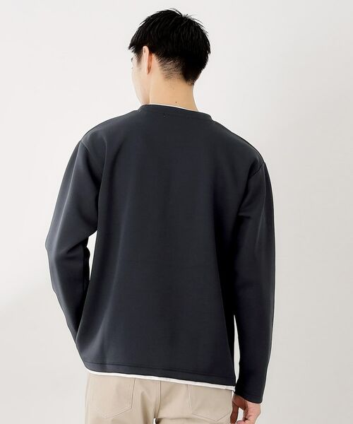 THE SHOP TK / ザ ショップ ティーケー カットソー | 【ラクして決まる！】レイヤード風長袖Tシャツ 洗濯機OK | 詳細14