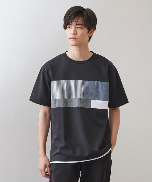 THE SHOP TK / ザ ショップ ティーケー Tシャツ | パネル切替半袖Tシャツ | 詳細13