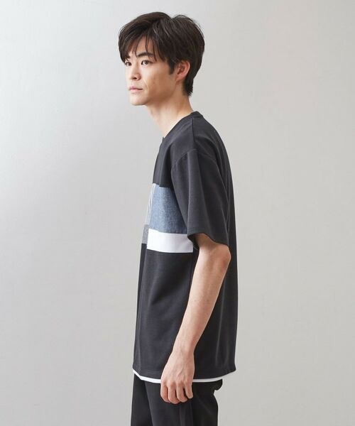 THE SHOP TK / ザ ショップ ティーケー Tシャツ | パネル切替半袖Tシャツ | 詳細14