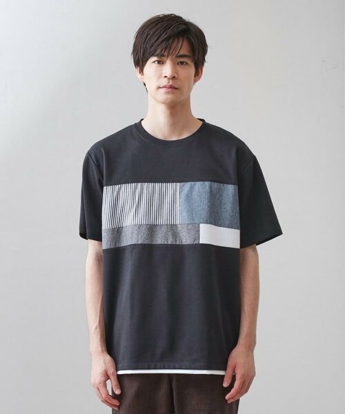 THE SHOP TK / ザ ショップ ティーケー Tシャツ | パネル切替半袖Tシャツ | 詳細17