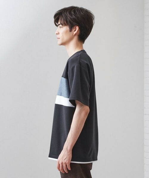 THE SHOP TK / ザ ショップ ティーケー Tシャツ | パネル切替半袖Tシャツ | 詳細18