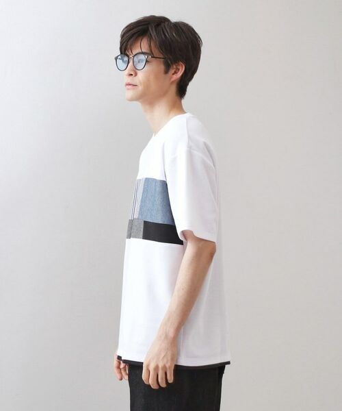 THE SHOP TK / ザ ショップ ティーケー Tシャツ | パネル切替半袖Tシャツ | 詳細2