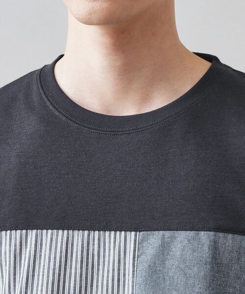 THE SHOP TK / ザ ショップ ティーケー Tシャツ | パネル切替半袖Tシャツ | 詳細20