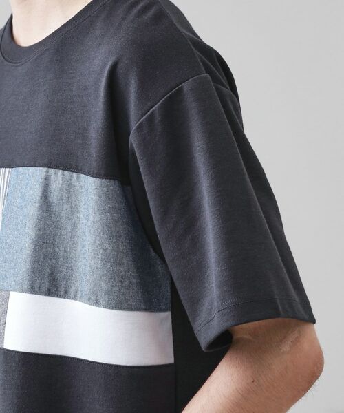 THE SHOP TK / ザ ショップ ティーケー Tシャツ | パネル切替半袖Tシャツ | 詳細21
