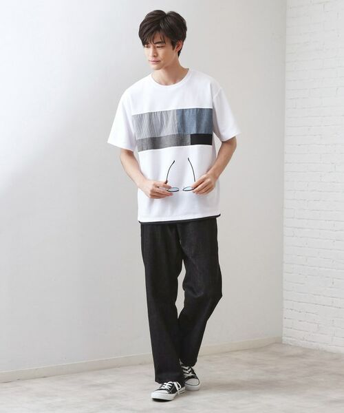THE SHOP TK / ザ ショップ ティーケー Tシャツ | パネル切替半袖Tシャツ | 詳細3