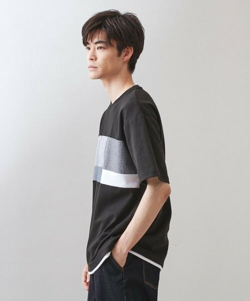 THE SHOP TK / ザ ショップ ティーケー Tシャツ | パネル切替半袖Tシャツ | 詳細6