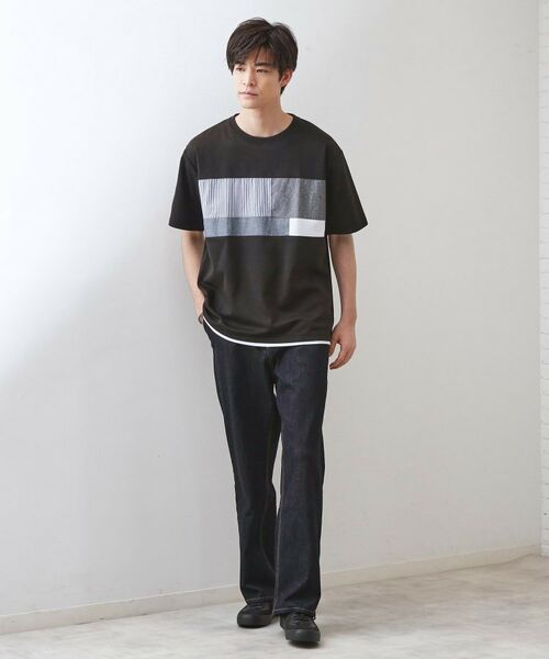 THE SHOP TK / ザ ショップ ティーケー Tシャツ | パネル切替半袖Tシャツ | 詳細7