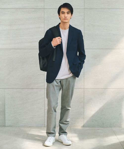 THE SHOP TK / ザ ショップ ティーケー テーラードジャケット | バーズアイジャケット 【洗濯機OK/セットアップ可】 | 詳細1