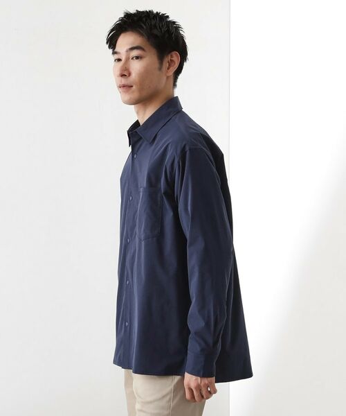 THE SHOP TK / ザ ショップ ティーケー シャツ・ブラウス | CAVEブロード長袖シャツ 【吸水速乾/ストレッチ/洗濯機OK】 | 詳細9