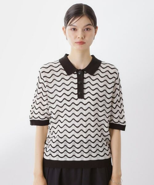 THE SHOP TK / ザ ショップ ティーケー ニット・セーター | 【再入荷】柄アソートポロニットシャツ【洗濯機OK】 | 詳細24