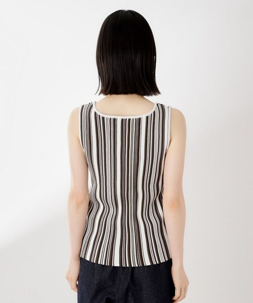 THE SHOP TK / ザ ショップ ティーケー ニット・セーター | ストライプ柄ニットタンク前後2WAY | 詳細15