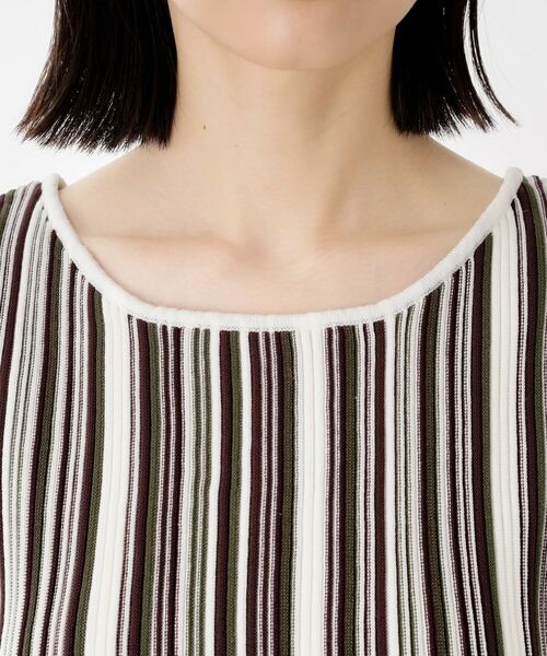 THE SHOP TK / ザ ショップ ティーケー ニット・セーター | ストライプ柄ニットタンク前後2WAY | 詳細16